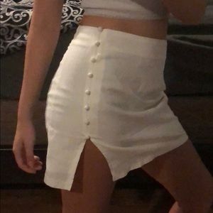 Princess Polly Skirts - A white mini skirt Princess Polly Skirts - A white mini skirt